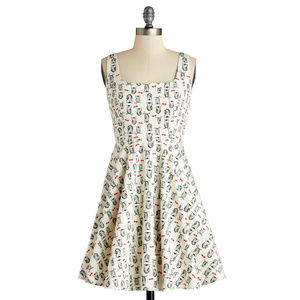 ModCloth Very Charming Dress in Owls,  size 1X